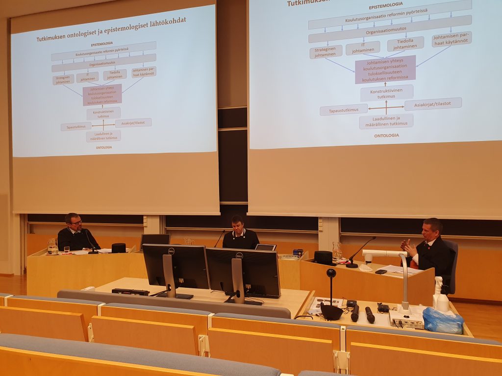 Jukka Soinisen väitöstilaisuus
